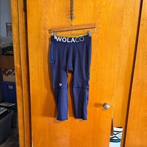WOLACO Men's Navy 3/4 Joggers
